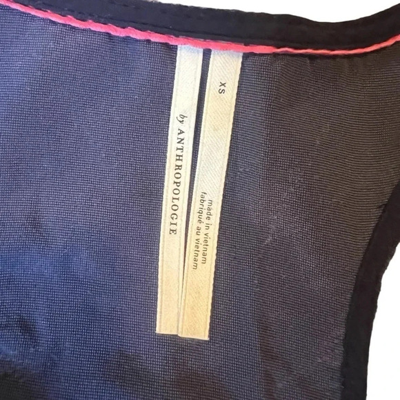 Anthropologie purple velvet a-line tank top with keyhole front button size XS - Picture 6 of 8